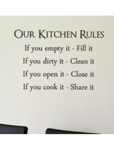 Our kitchen rules sisustustarra