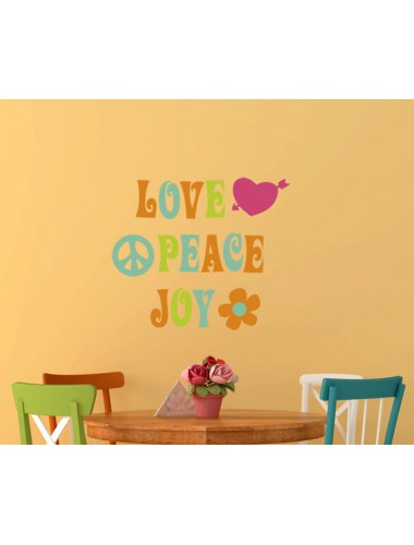 Love Peace Joy sisustustarra